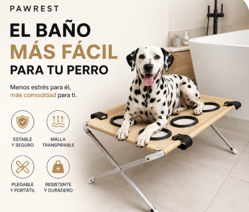 Soporte de aseo cómodo para mascotas